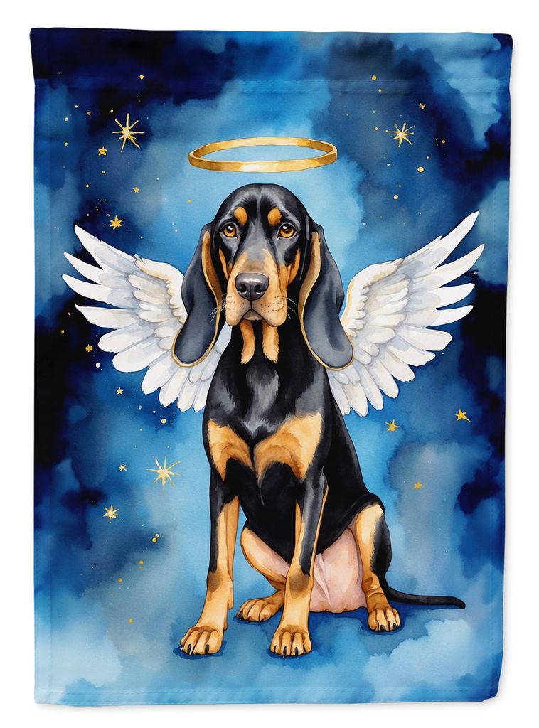 Glamorous Pups : Black and Tan Coonhound My Angel House Flag