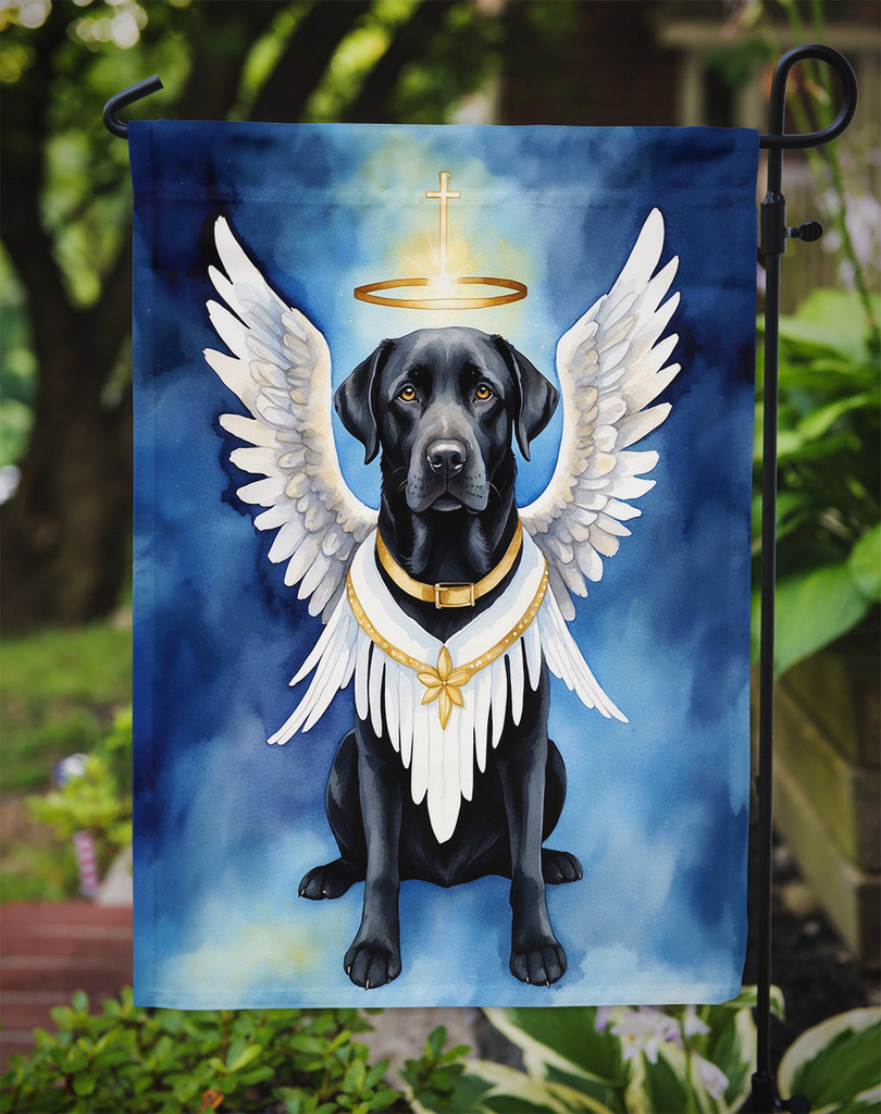 Glamorous Pups : Black Labrador Retriever My Angel Garden Flag