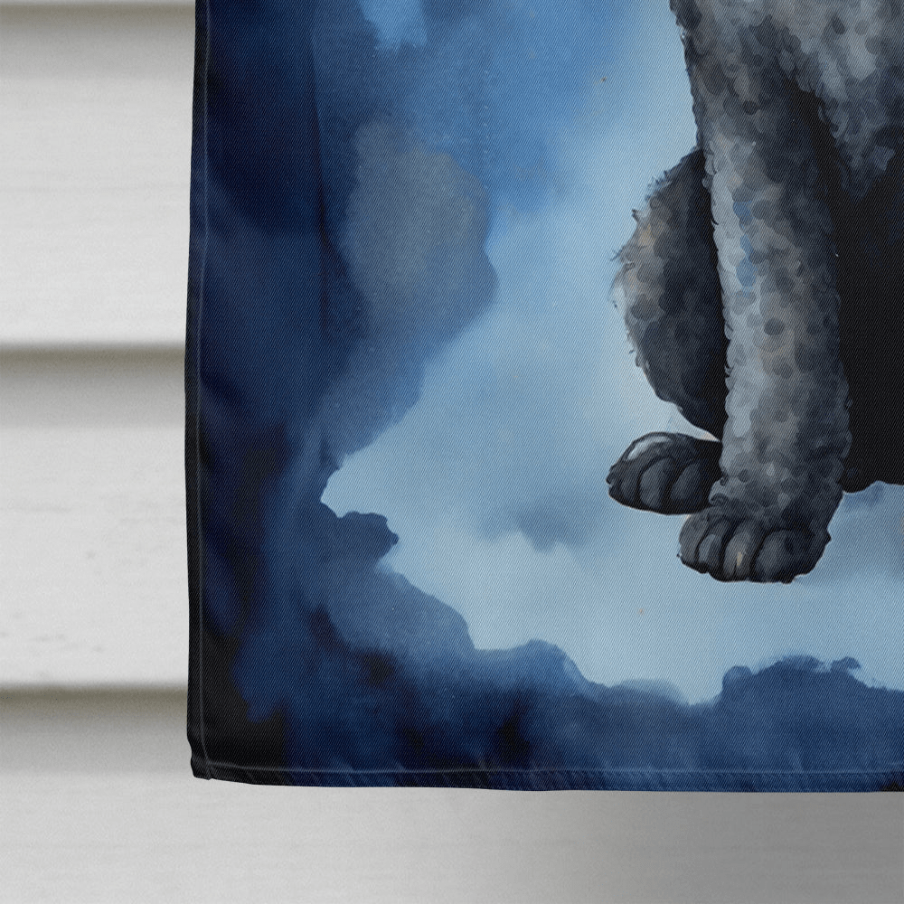 Glamorous Pups : Black Poodle My Angel House Flag