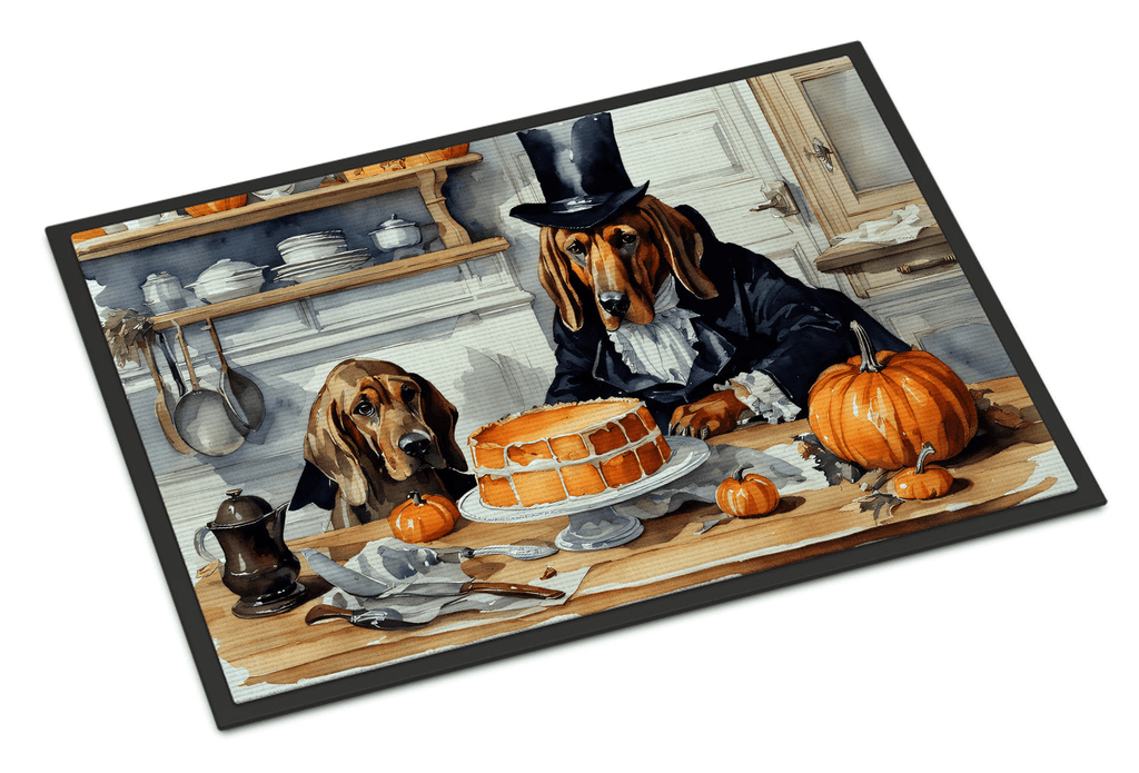 Glamorous Pups : Bloodhound Fall Kitchen Pumpkins Doormat