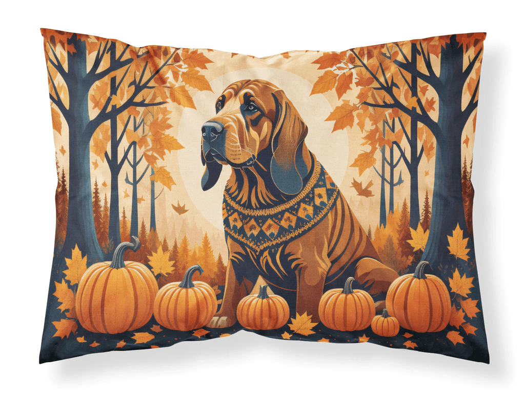 Glamorous Pups : Bloodhound Fall Standard Pillowcase