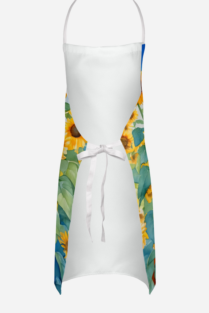 Glamorous Pups : Bloodhound in Sunflowers Apron