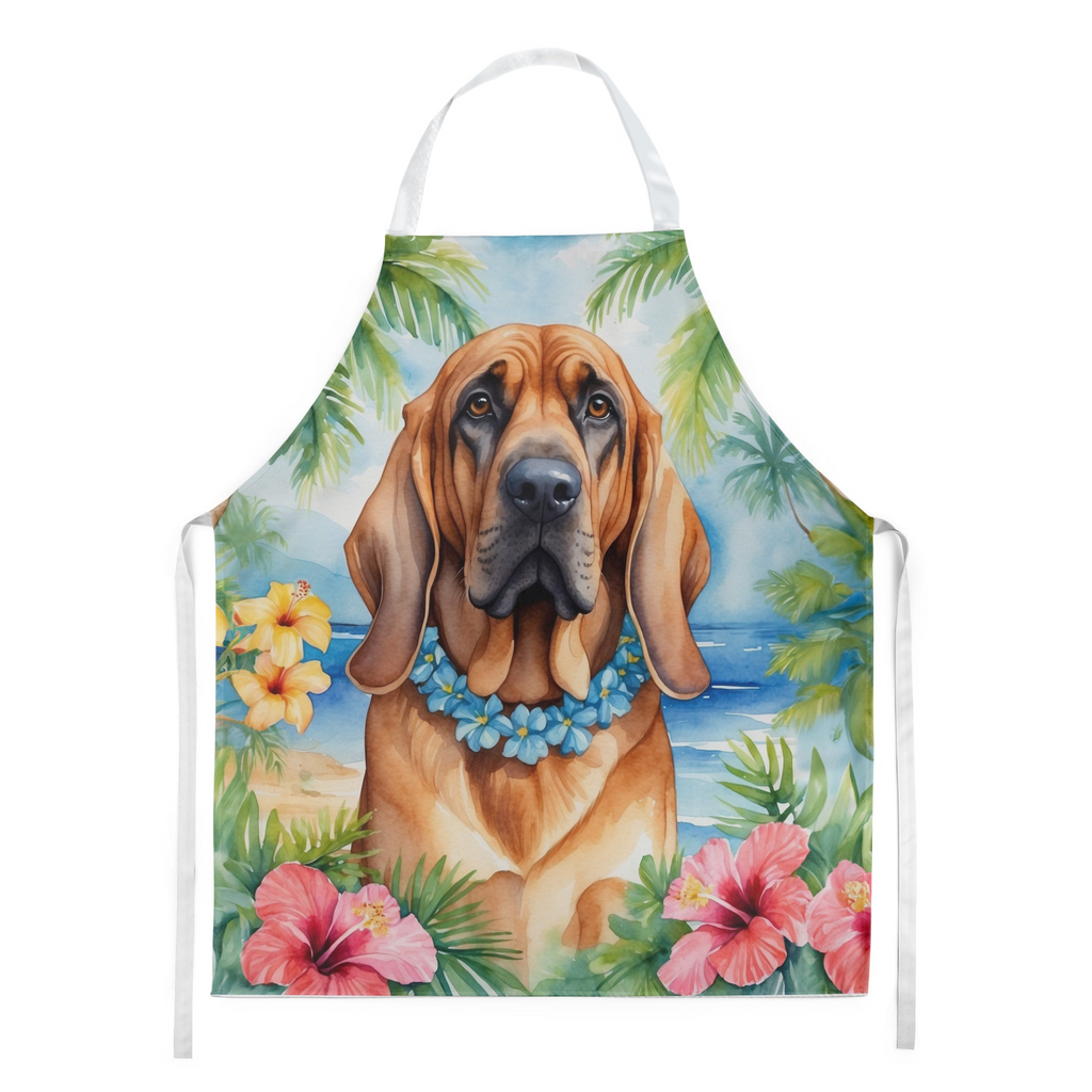 Glamorous Pups : Bloodhound Luau Apron