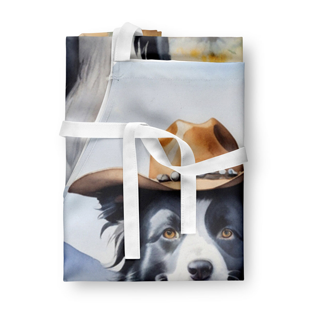 Glamorous Pups : Border Collie Cowboy Welcome Apron