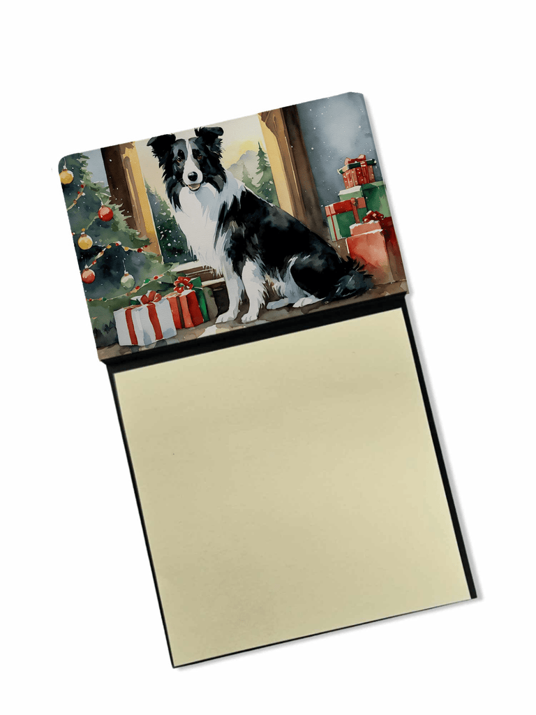 Glamorous Pups : Border Collie Cozy Christmas Sticky Note Holder