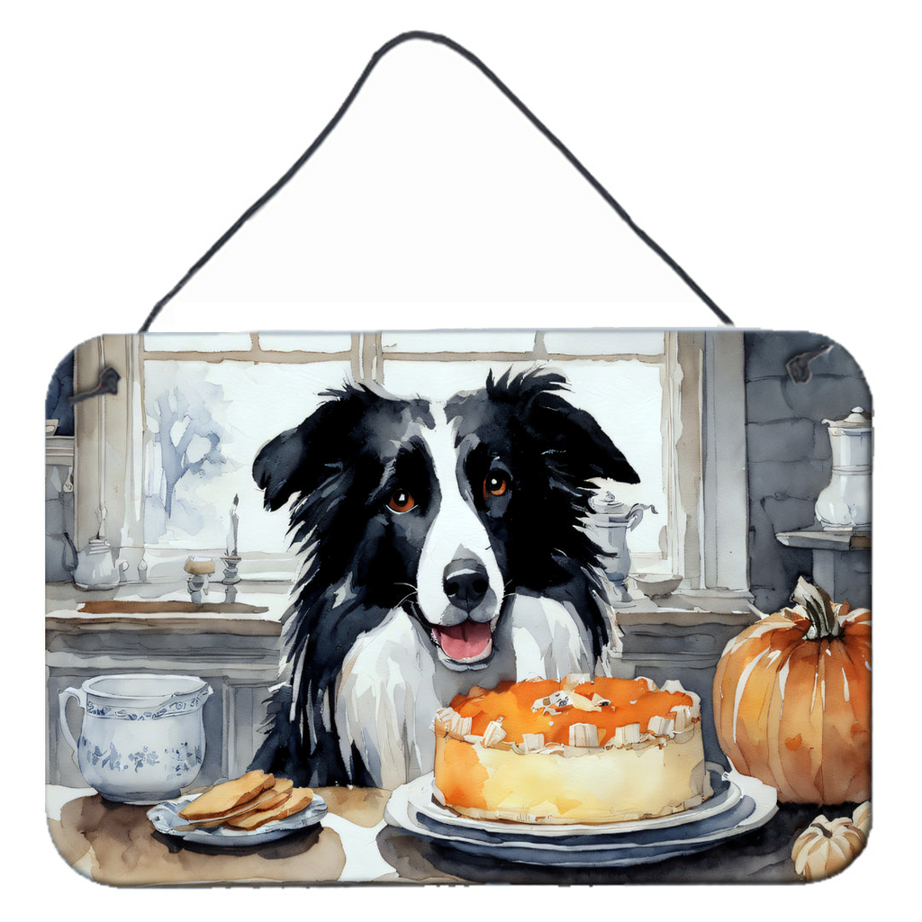 Glamorous Pups : Border Collie Fall Kitchen Pumpkins Wall or Door Hanging Prints