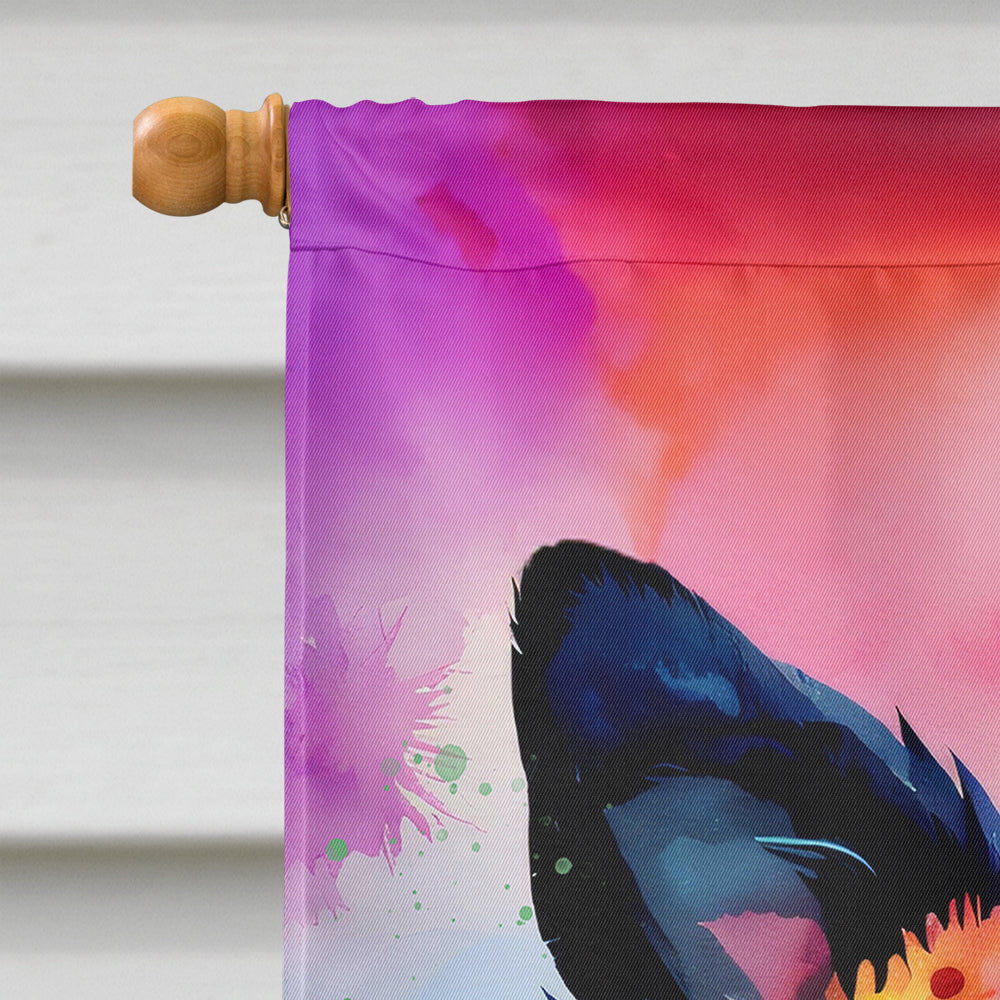 Glamorous Pups : Border Collie Hippie Dawg House Flag