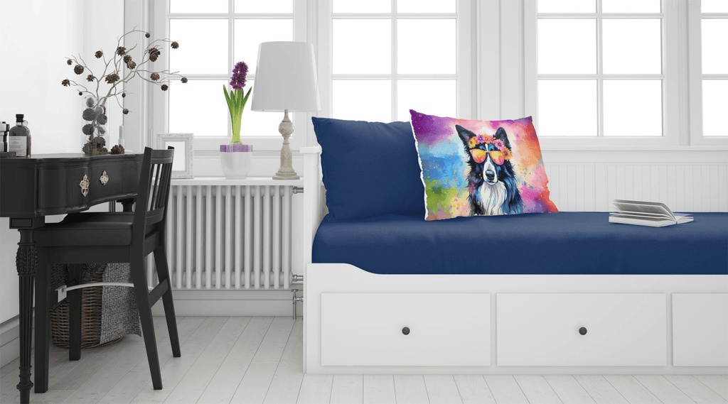 Glamorous Pups : Border Collie Hippie Dawg Standard Pillowcase