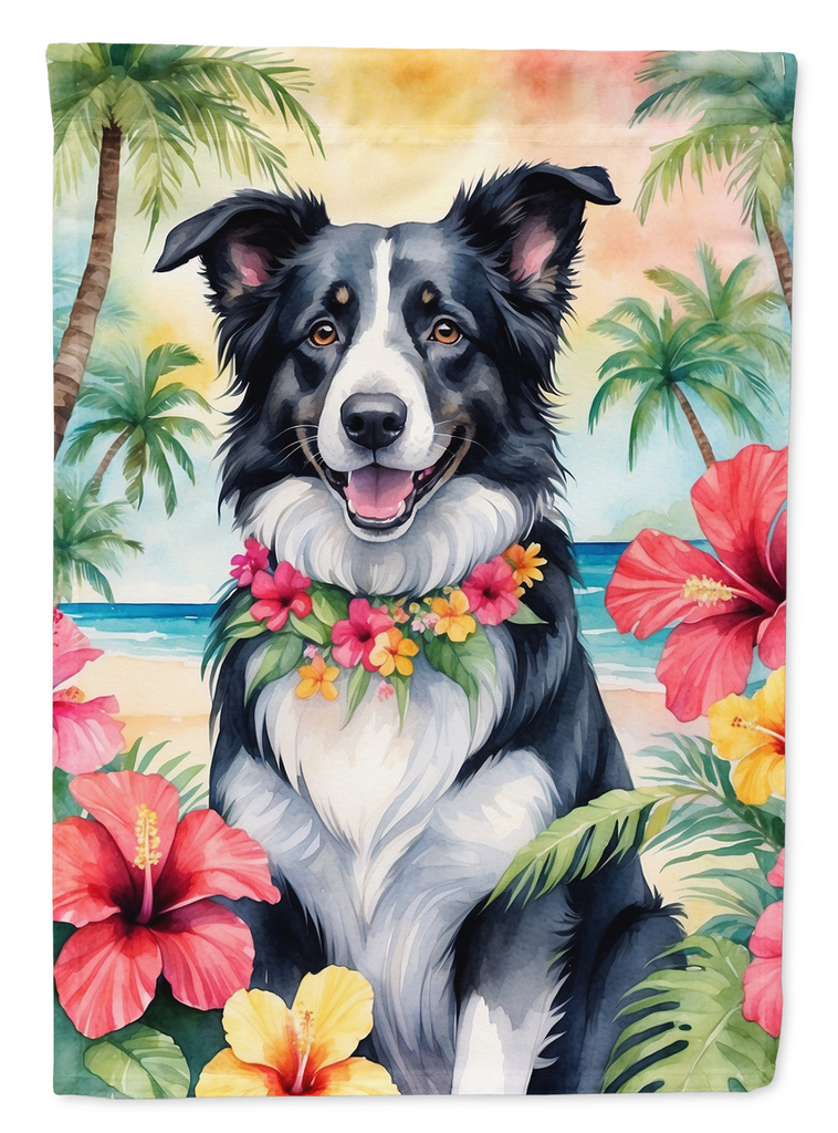 Glamorous Pups : Border Collie Luau House Flag