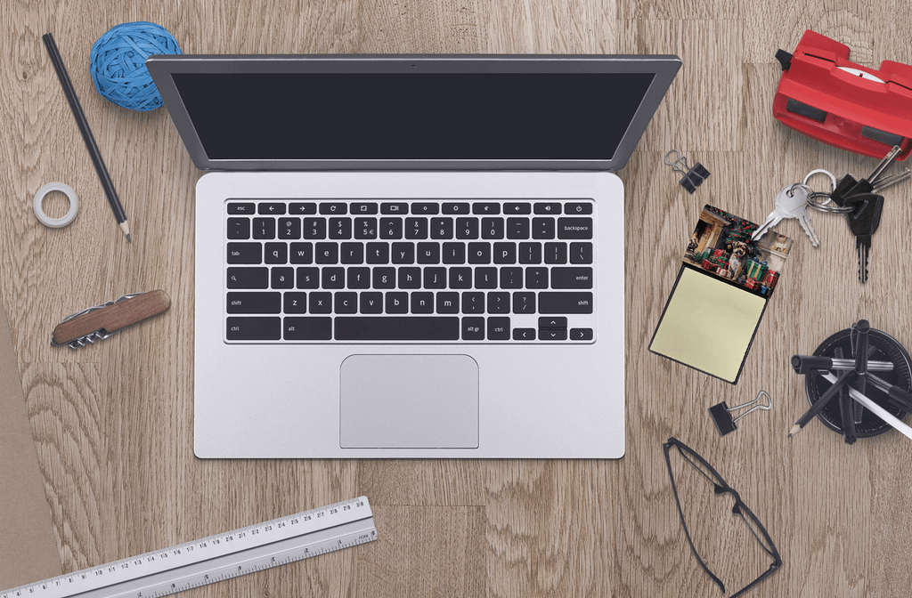 Glamorous Pups : Border Terrier Cozy Christmas Sticky Note Holder