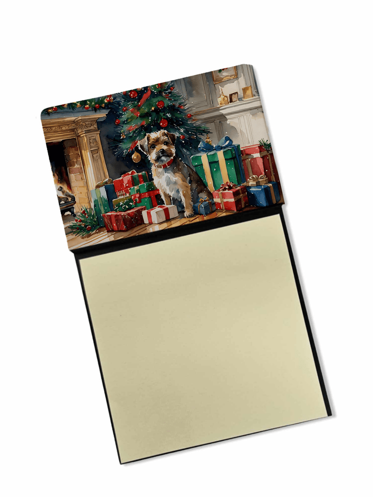 Glamorous Pups : Border Terrier Cozy Christmas Sticky Note Holder