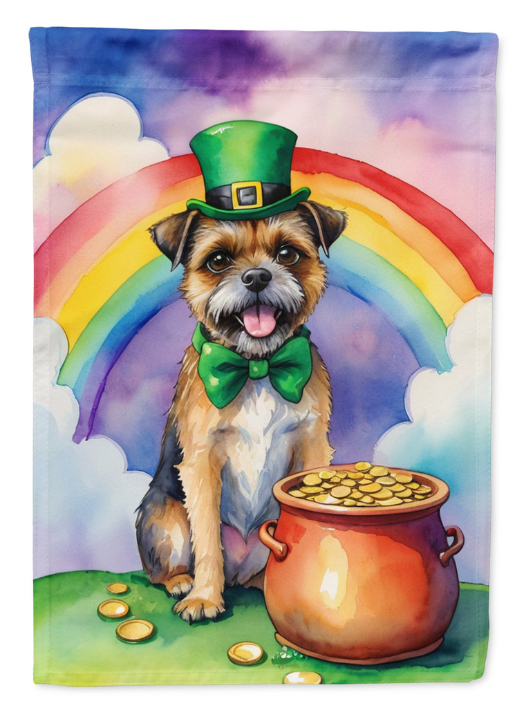 Glamorous Pups : Border Terrier St Patrick's Day House Flag