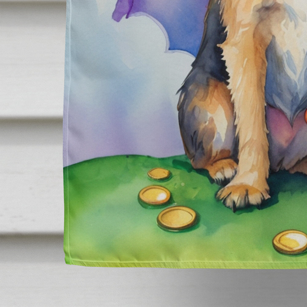 Glamorous Pups : Border Terrier St Patrick's Day House Flag