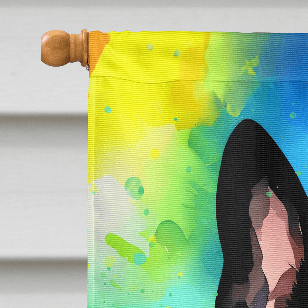 Glamorous Pups : Boston Terrier Hippie Dawg House Flag