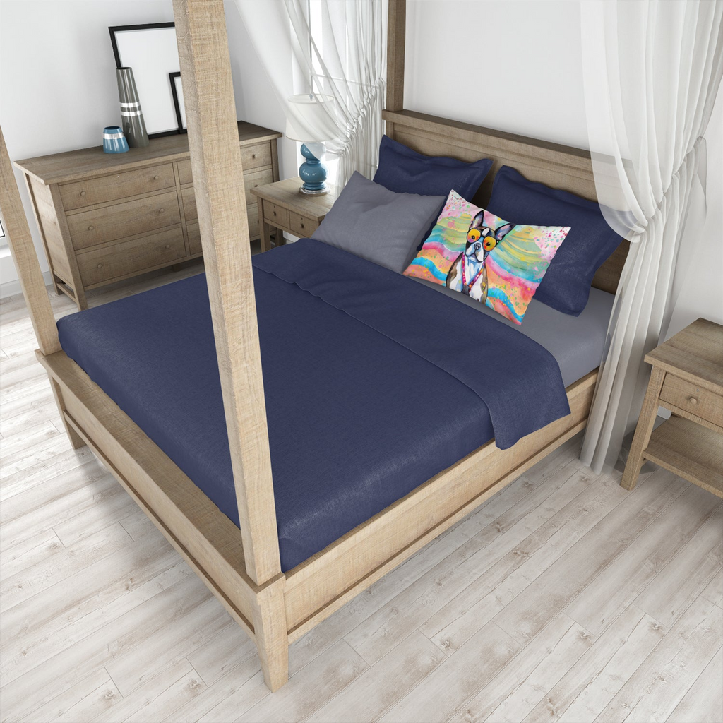 Glamorous Pups : Boston Terrier Hippie Dawg Standard Pillowcase