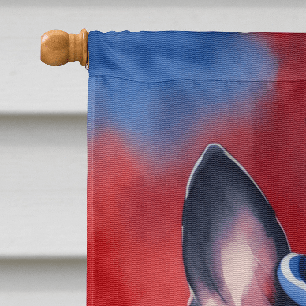 Glamorous Pups : Boston Terrier Patriotic American House Flag