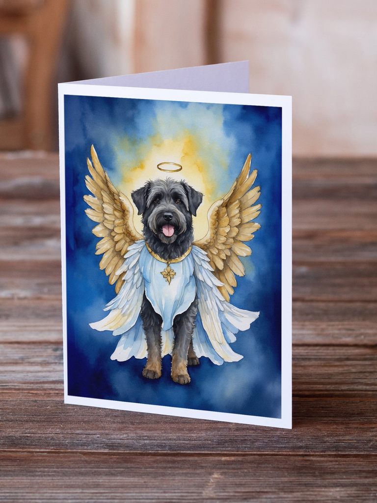 Glamorous Pups : Bouvier des Flandres My Angel Greeting Cards Pack of 8
