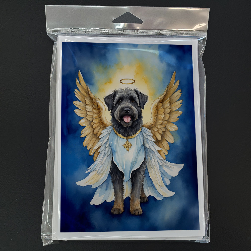 Glamorous Pups : Bouvier des Flandres My Angel Greeting Cards Pack of 8