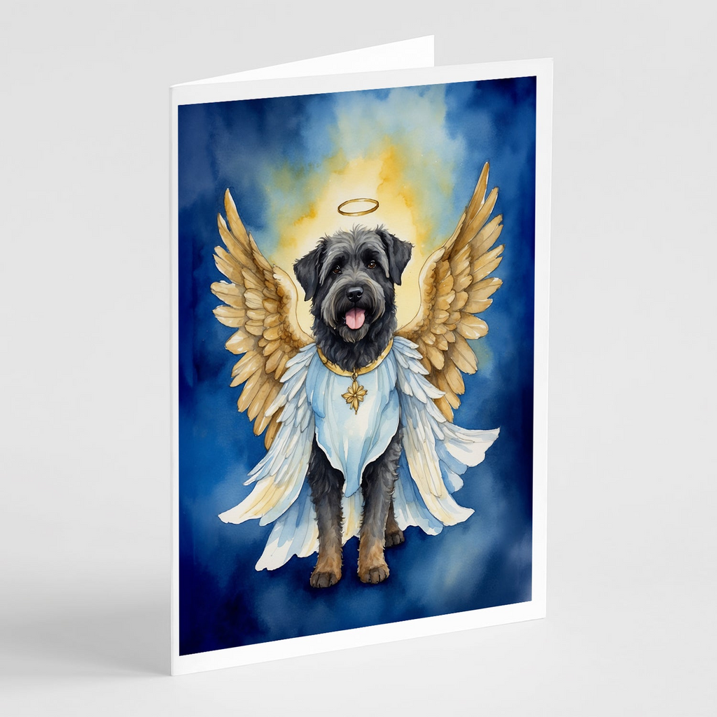 Glamorous Pups : Bouvier des Flandres My Angel Greeting Cards Pack of 8