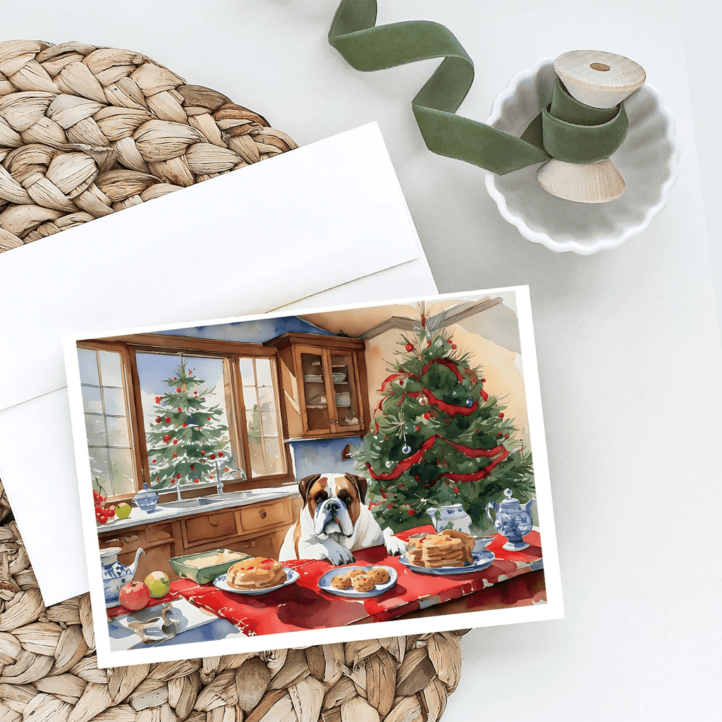 Glamorous Pups : Boxer Christmas Cookies Greeting Cards Pack of 8