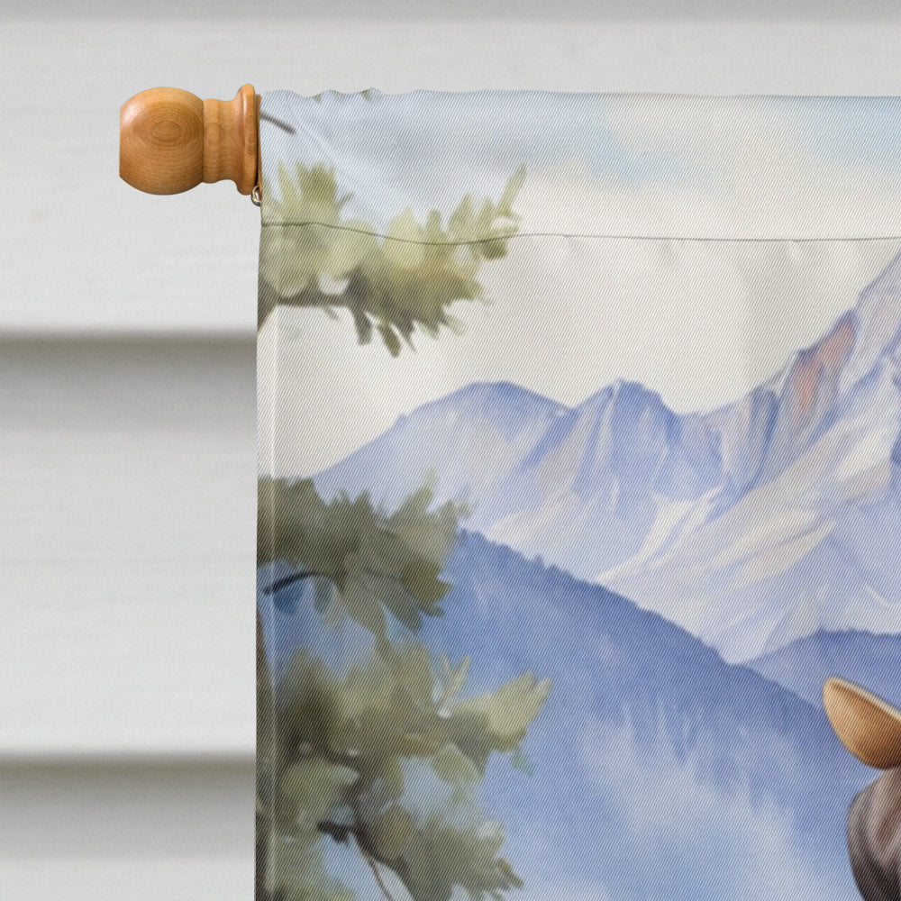 Glamorous Pups : Boxer Cowboy Welcome House Flag