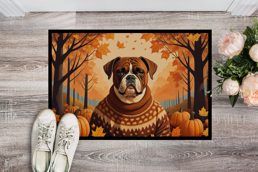 Glamorous Pups : Boxer Fall Doormat