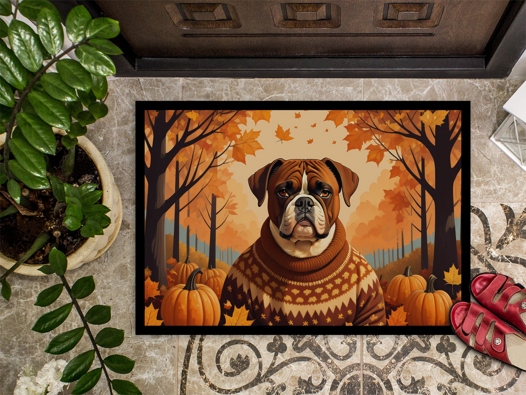 Glamorous Pups : Boxer Fall Doormat
