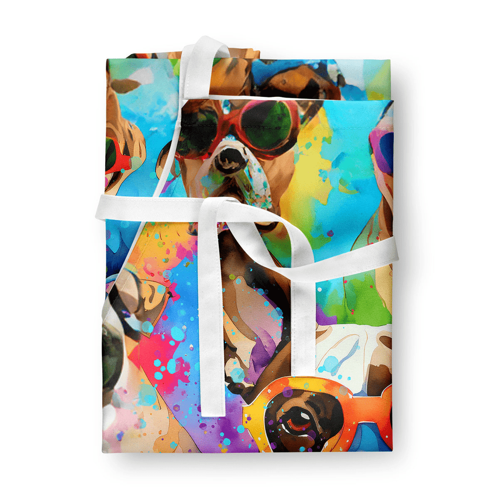 Glamorous Pups : Boxer Hippie Dawg Apron