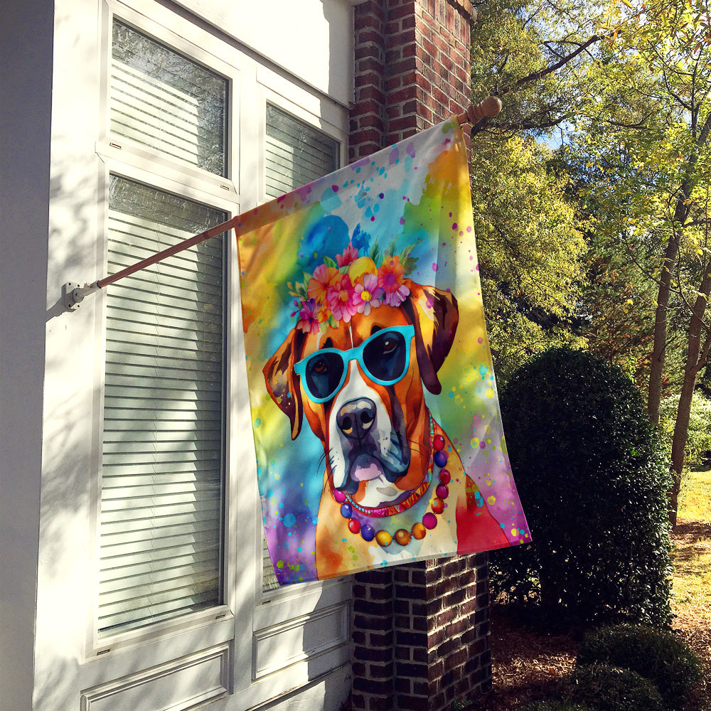 Glamorous Pups : Boxer Hippie Dawg House Flag