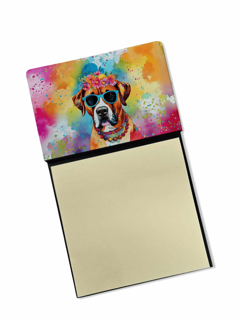 Glamorous Pups : Boxer Hippie Dawg Sticky Note Holder