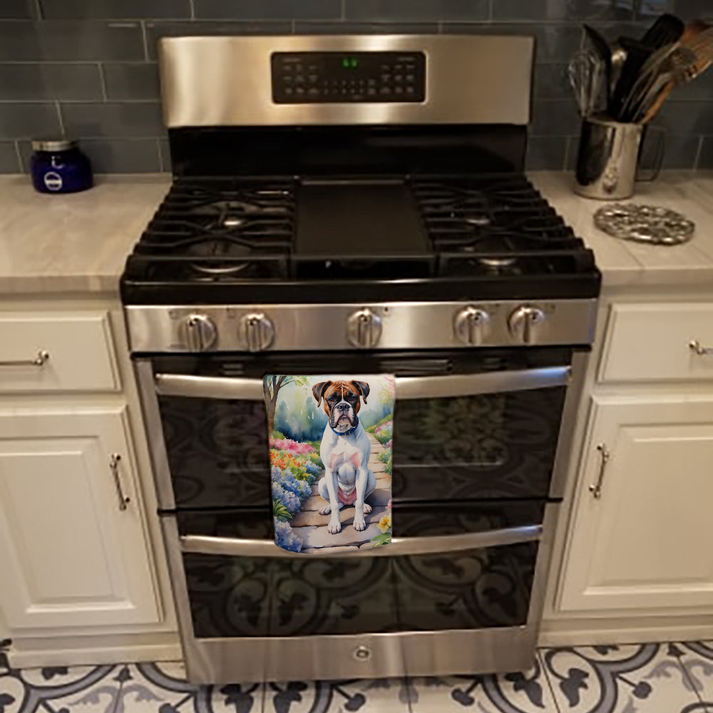 Glamorous Pups : Boxer Spring Path Kitchen Towel
