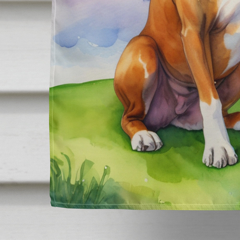 Glamorous Pups : Boxer St Patrick's Day House Flag