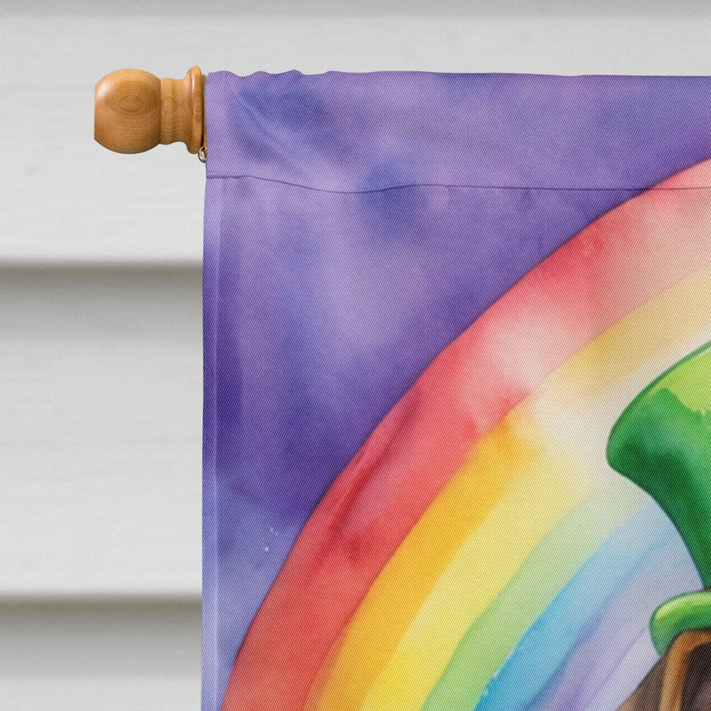 Glamorous Pups : Boxer St Patrick's Day House Flag