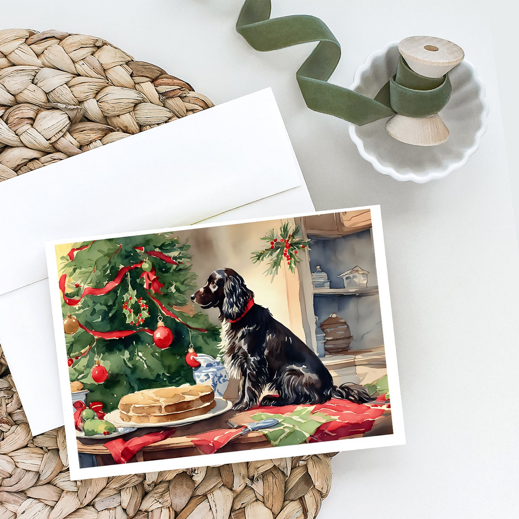 Glamorous Pups : Boykin Spaniel Christmas Cookies Greeting Cards Pack of 8