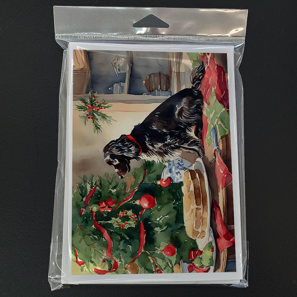 Glamorous Pups : Boykin Spaniel Christmas Cookies Greeting Cards Pack of 8
