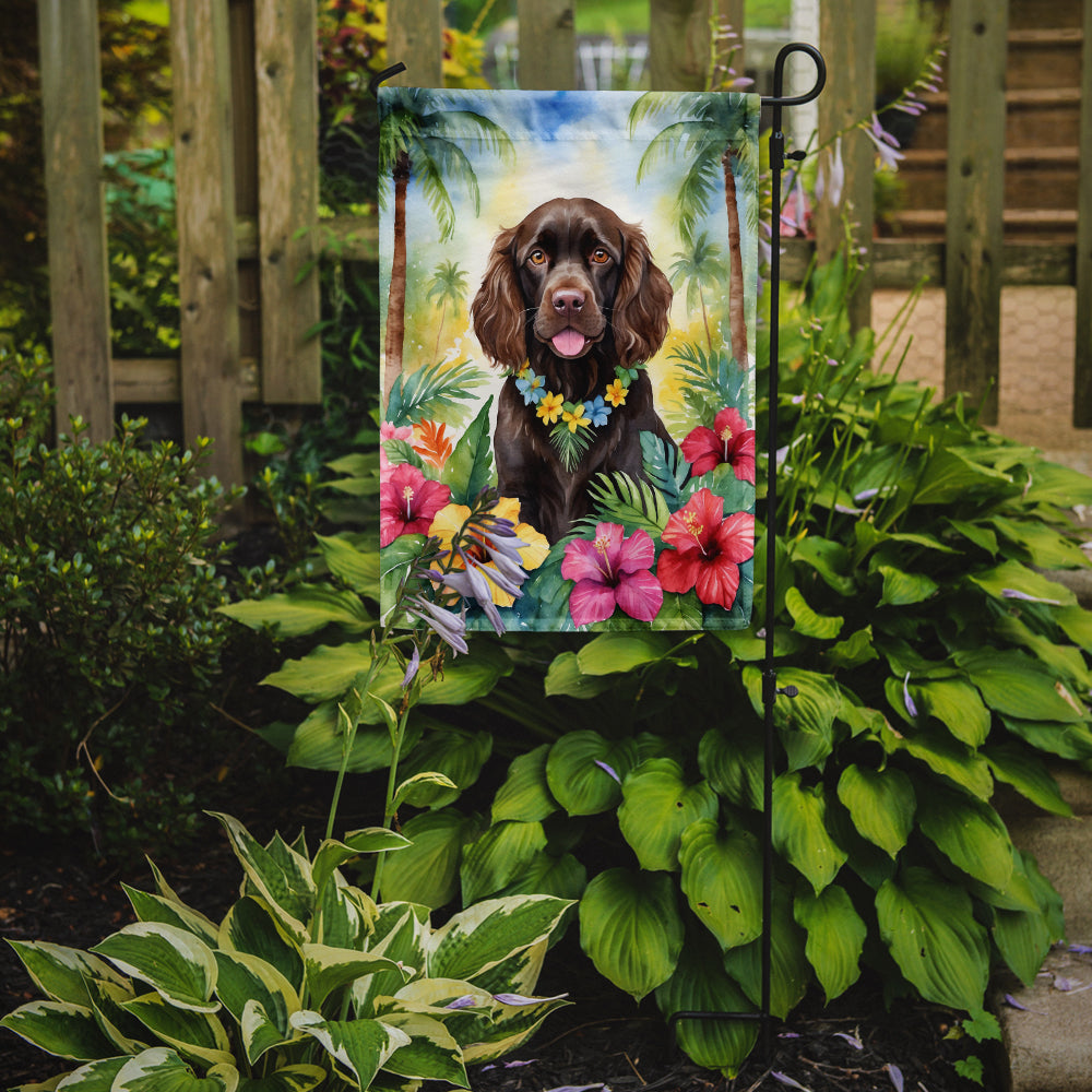 Glamorous Pups : Boykin Spaniel Luau Garden Flag