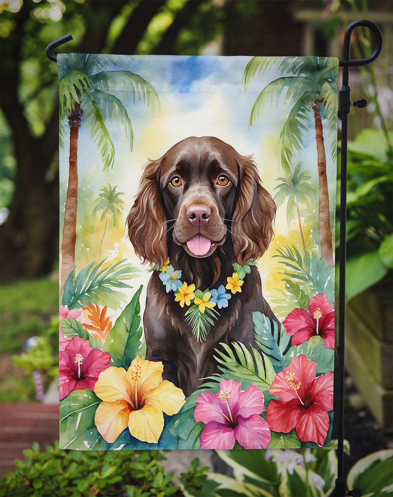 Glamorous Pups : Boykin Spaniel Luau Garden Flag