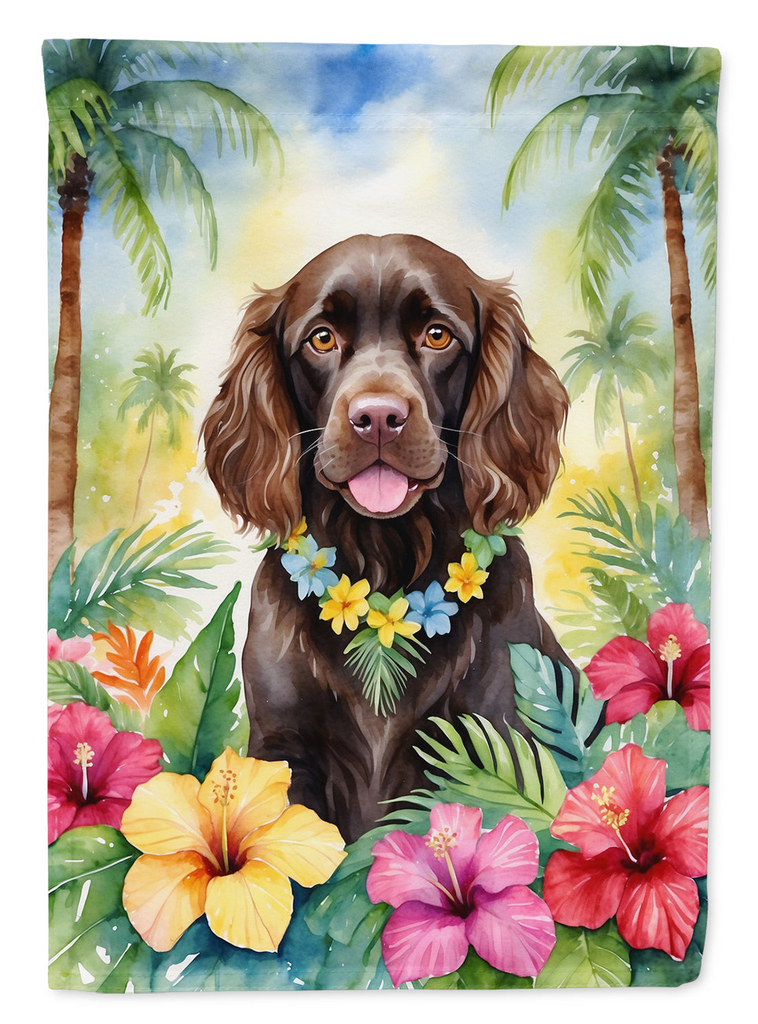 Glamorous Pups : Boykin Spaniel Luau Garden Flag