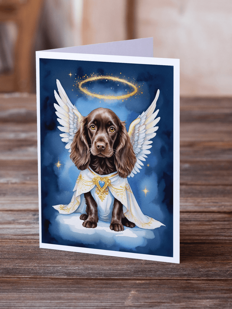 Glamorous Pups : Boykin Spaniel My Angel Greeting Cards Pack of 8