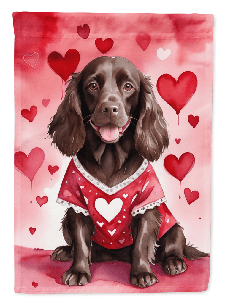 Glamorous Pups : Boykin Spaniel My Valentine House Flag
