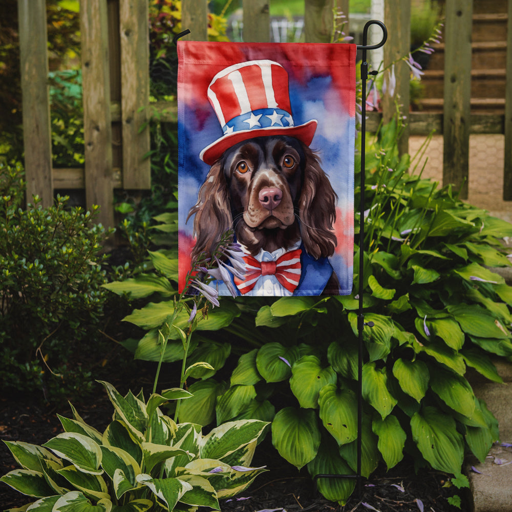 Glamorous Pups : Boykin Spaniel Patriotic American Garden Flag