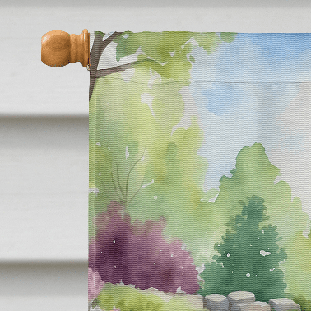 Glamorous Pups : Boykin Spaniel Spring Path House Flag