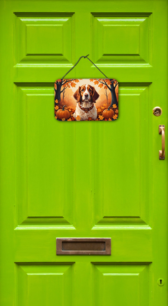 Glamorous Pups : Brittany Spaniel Fall Wall or Door Hanging Prints