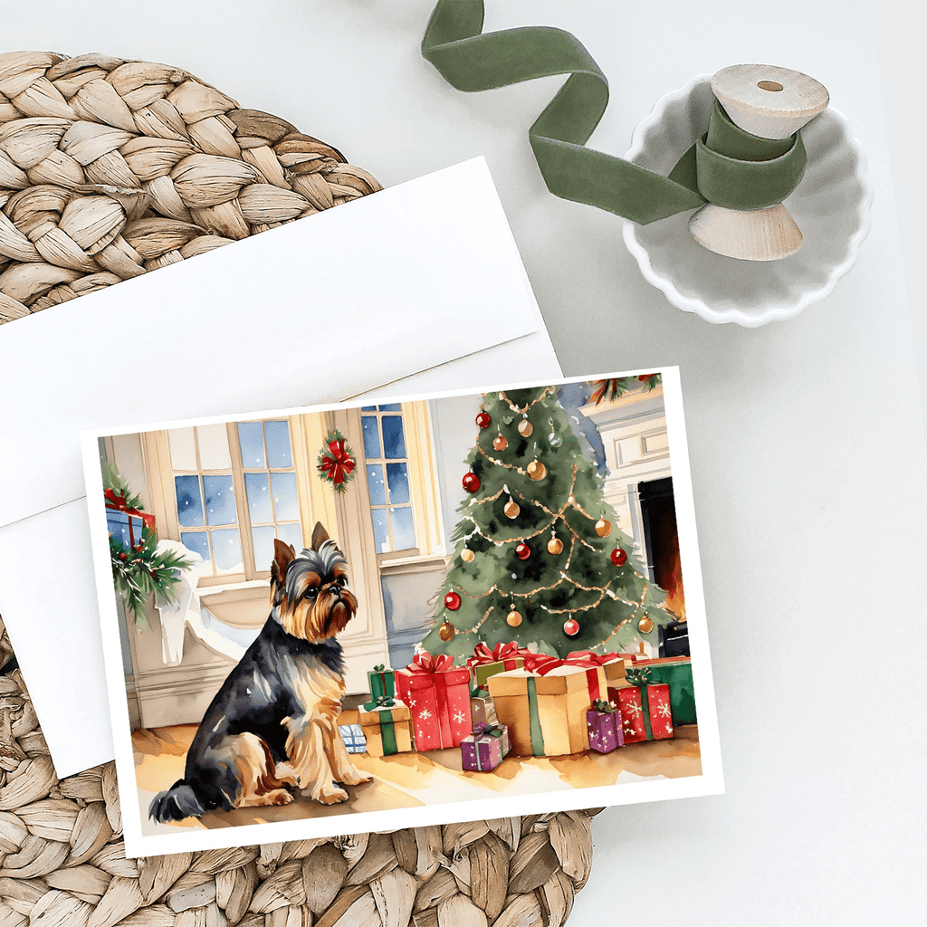 Glamorous Pups : Brussels Griffon Cozy Christmas Greeting Cards Pack of 8