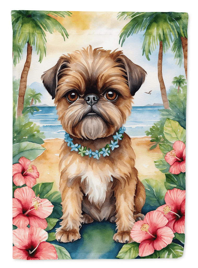 Glamorous Pups : Brussels Griffon Luau House Flag