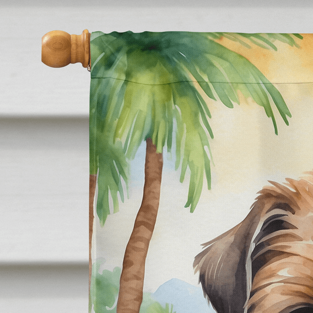 Glamorous Pups : Brussels Griffon Luau House Flag