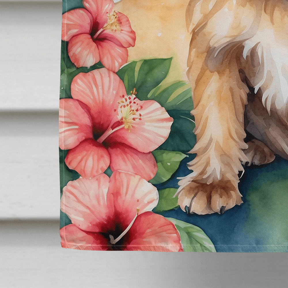 Glamorous Pups : Brussels Griffon Luau House Flag