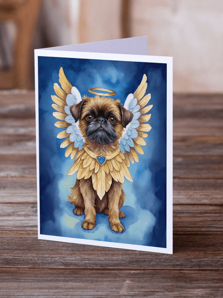 Glamorous Pups : Brussels Griffon My Angel Greeting Cards Pack of 8