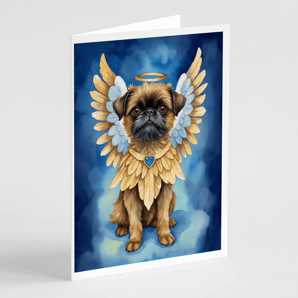 Glamorous Pups : Brussels Griffon My Angel Greeting Cards Pack of 8