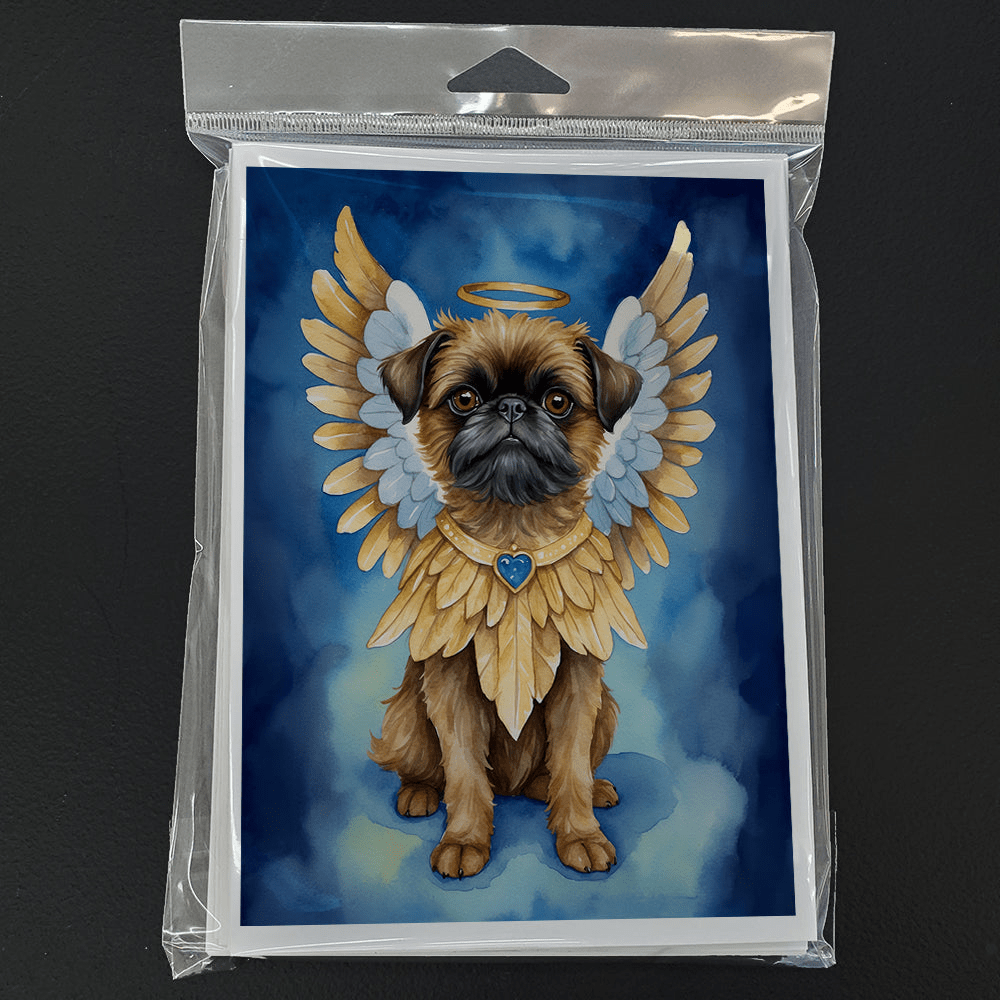 Glamorous Pups : Brussels Griffon My Angel Greeting Cards Pack of 8